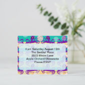 タコのオクトパーティー招待状 招待状 (スタンド正面)