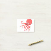 タコのオレンジ色の紅海 ポストイット (デスク上)