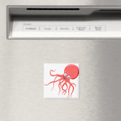 タコのオレンジ色の紅海 マグネット (インサイチュ (食洗機))