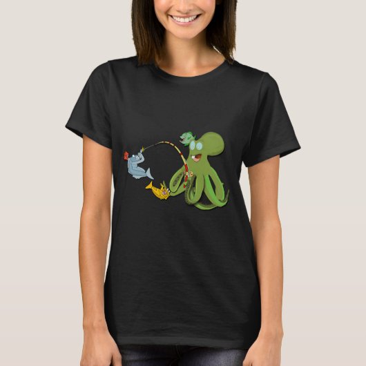 タコのキャラクター Tシャツ (正面)