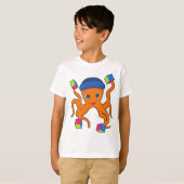 タコのキューブ Tシャツ (正面フル)