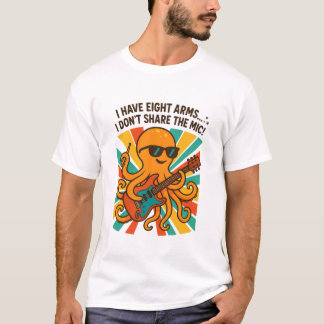 タコのギターTシャツ Tシャツ