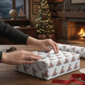 タコのクリスマスの喜び ラッピングペーパー