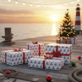 タコのクリスマスの喜び ラッピングペーパー