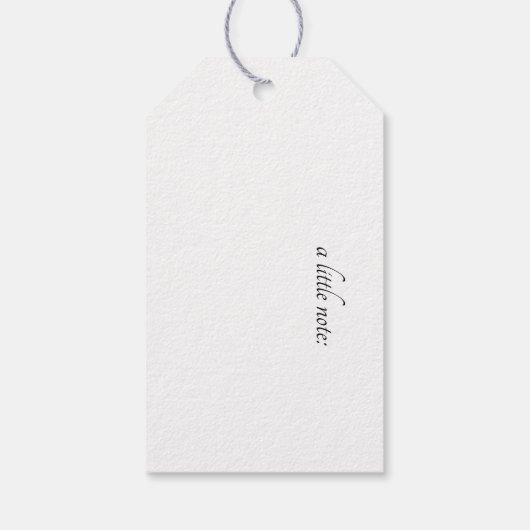 タコのクリスマスの喜カスタムび ギフトタグ (裏面)