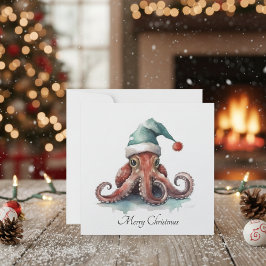 タコのクリスマスの喜カスタムび シーズンカード