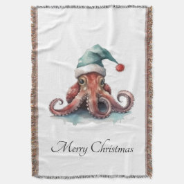 タコのクリスマスの喜カスタムび スローブランケット