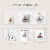 タコのクリスマスの喜カスタムび トートバッグ