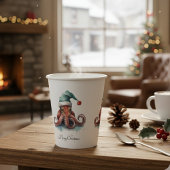 タコのクリスマスの喜カスタムび 紙コップ
