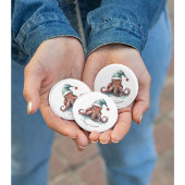 タコのクリスマスの喜カスタムび 缶バッジ