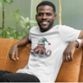 タコのクリスマスの喜カスタムび Tシャツ