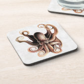 タコのコルクのコースター コースター (左側)