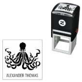 タコのシルエットシーライフ セルフインキングスタンプ (インサイチュ)