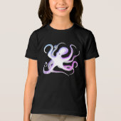 タコのシルエット トライブレンドＴシャツ (正面)