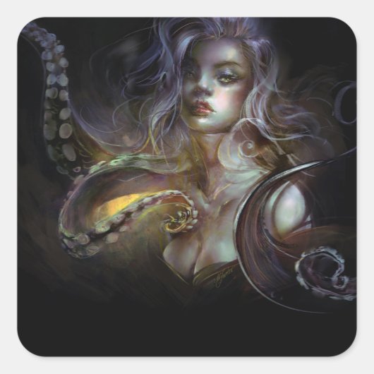 タコのシール スクエアシール (正面)