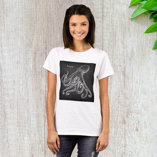 タコのスケッチ Tシャツ