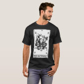 タコのタロットカード ビンテージ海洋イラスト Tシャツ (正面フル)