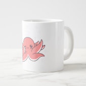 タコのダビング日本のかわいいかわいいおもしろい ジャンボコーヒーマグカップ (正面右)