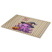 タコのハロウィーンをトリックまたは治療する カッティングボード (角)