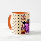 タコのハロウィーンをトリックまたは治療する マグカップ (正面左)