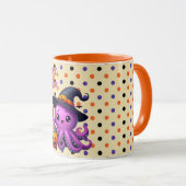 タコのハロウィーンをトリックまたは治療する マグカップ (正面右)