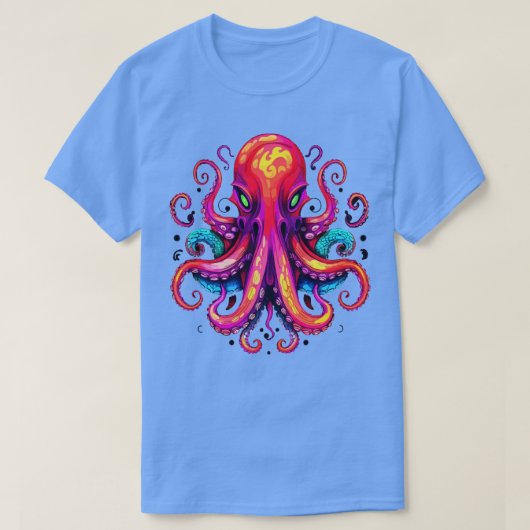 タコのハロウィーン Tシャツ (デザイン正面)