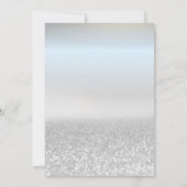 タコのバルーン シルバー ボケ 赤ちゃんのシャワー 招待状 (裏面)