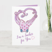 タコのバレンタインデーのお気に入り カード (正面)