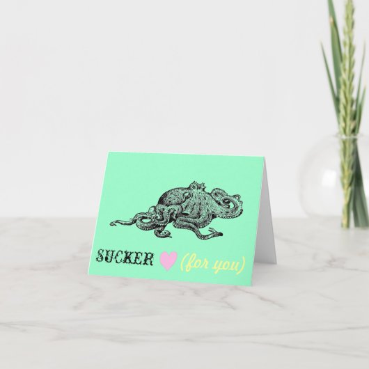 タコのバレンタイン シーズンカード (正面)