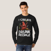 タコのバーテンダー私が人を作飲る Tシャツ (正面フル)