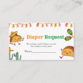 タコのベビシャゲームおむつラッフルリクエスト エンクロージャーカード (正面)