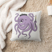 タコのペイ絵を描ントブラシ クッション (ブランケット)