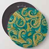 タコのボタン 缶バッジ (正面&裏面)