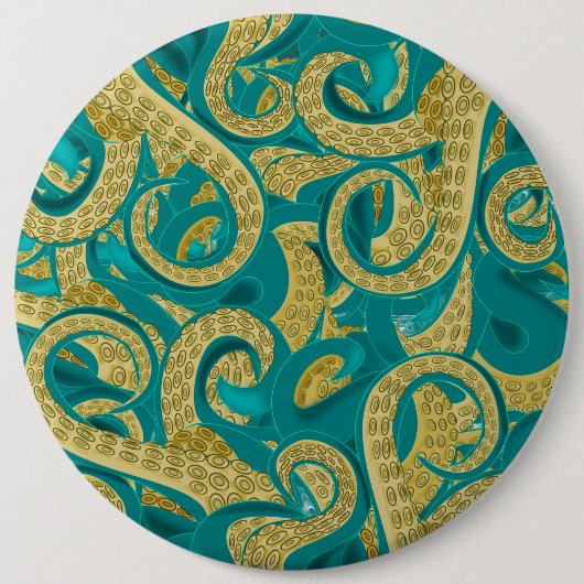 タコのボタン 缶バッジ (正面)