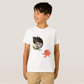 タコのマンディと泡 Tシャツ (正面フル)