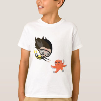 タコのマンディと泡 Tシャツ