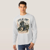 タコの上でのフォーク。 Tシャツ (正面フル)