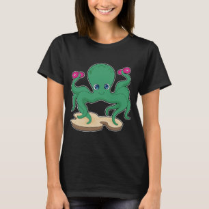 タコの力トレーニング用ダンベル Tシャツ