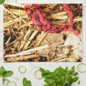 タコの匂いのするお茶 キッチンタオル (折り畳み)