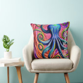 タコの名パーソナライズされた前 クッション (椅子)