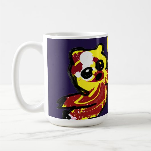 タコの喜び コーヒーマグカップ (左)