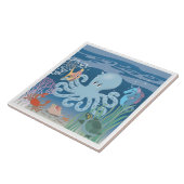 タコの大きいセラミックタイル タイル (側面)