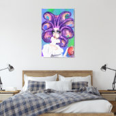 タコの女性と金魚のキャンバスプリント - 絵画 キャンバスプリント (インサイチュ (寝室))