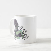 タコの女王 コーヒーマグカップ (正面左)