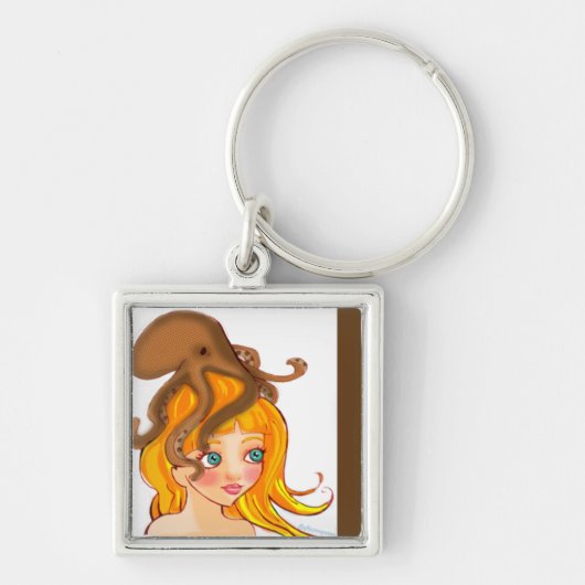 タコの娘のkeychain キーホルダー (正面)