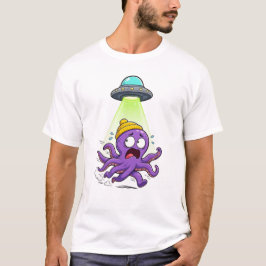 タコの宇宙人誘拐UFO脱出 - 笑わせる宇宙人遭遇 Tシャツ