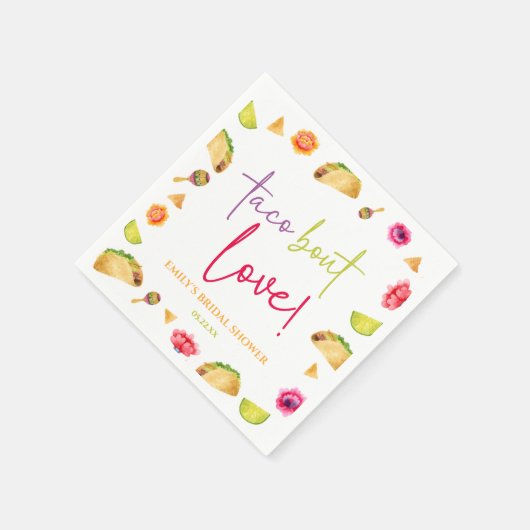 タコの恋だ！フィエスタブライダルシャワー スタンダードカクテルナプキン (角)