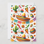 タコの愛について:フィエス鮮やかタ結婚の 招待状 (裏面)