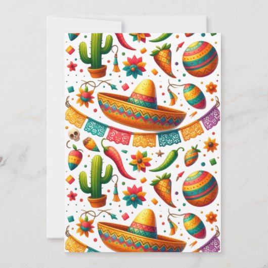 タコの愛について:フィエス鮮やかタ結婚の 招待状 (裏面)