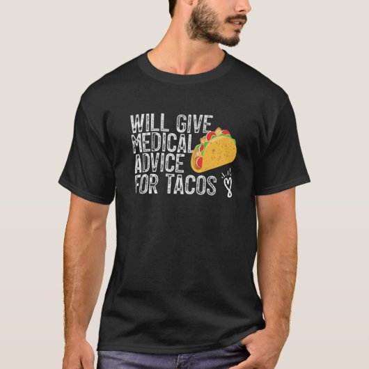 タコの愛与え者はタコの医療アドバイス Tシャツ (正面)